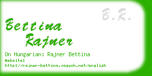 bettina rajner business card